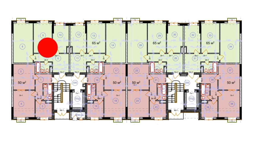 2-xonali xonadon 65 m²  9/9 qavat | Uchtepa Avenue Turar-joy majmuasi