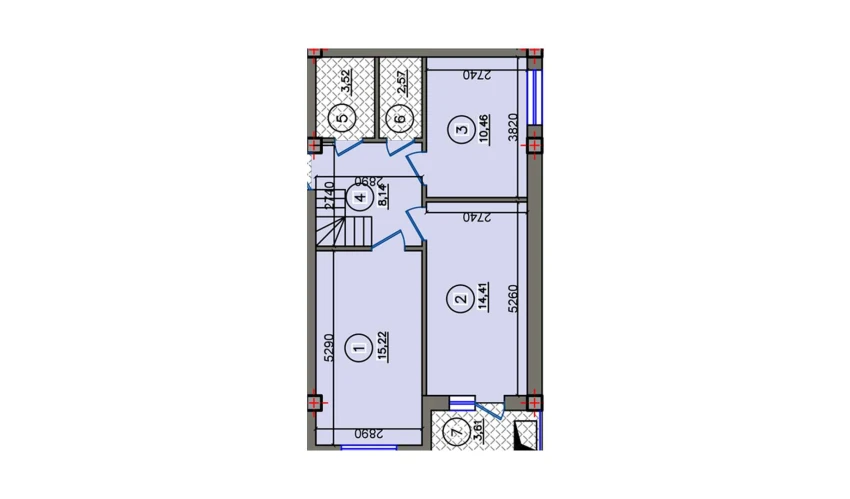 2-комнатная квартира 57.94 м²  10/10 этаж | Жилой комплекс Qibray City