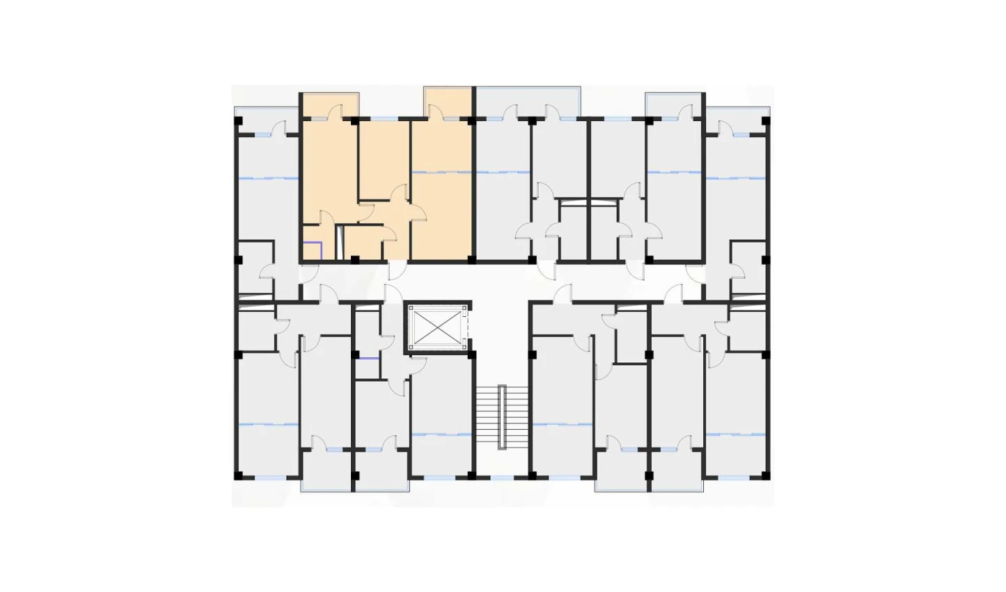 3-xonali xonadon 61.99 m²  5/7 qavat | Bochka Resort Turar-joy majmuasi