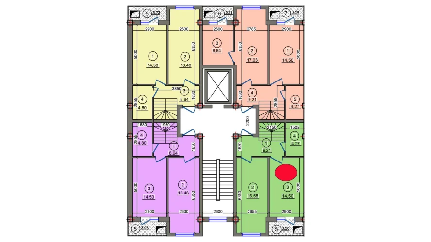 1-комн. квартира 48.07 м²  9/10 этаж | Жилой комплекс Qibray City