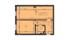 1-комн. квартира 57 м²  1/12 этаж | Жилой комплекс Sokin hayot