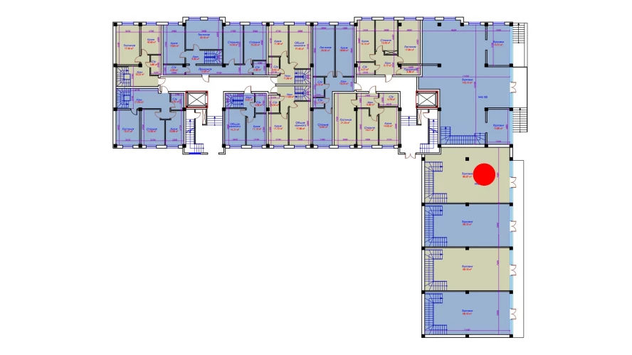 1-комн. квартира 86.07 м²  1/10 этаж | Жилой комплекс Ko'kcha-Oqtepa
