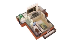 2-xonali xonadon 75.67 m²  2/7 qavat | O'ZBEGIM Turar-joy majmuasi