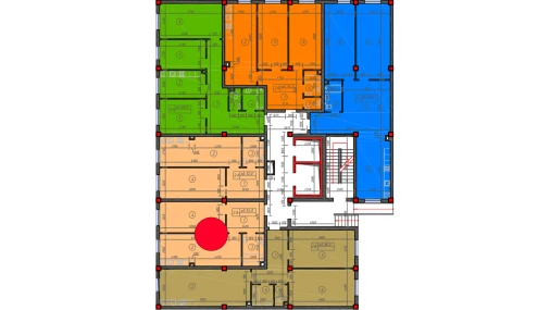 2-xonali xonadon 54 m²  1/12 qavat | Sokin hayot Turar-joy majmuasi