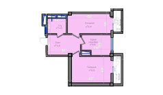 2-xonali xonadon 64.8 m²  10/13 qavat | ORZU SAROYI Turar-joy majmuasi