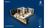 1-xonali xonadon 60 m² 11/12 qavat | Sokin hayot Turar-joy majmuasi 1-xonali xonadon 60 m² 11/12 qavat | Sokin hayot Turar-joy majmuasi