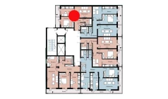 2-комн. квартира 44.89 м²  2/16 этаж | Жилой комплекс SOKIN DIYOR