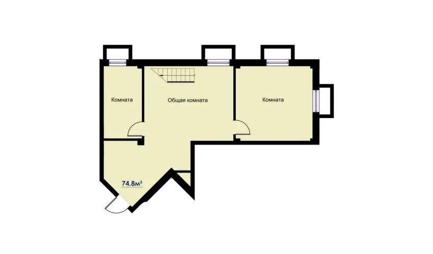 3-xonali xonadon 155.3 m²  1/6 qavat | CHOSHTEPA GARDEN Turar-joy majmuasi