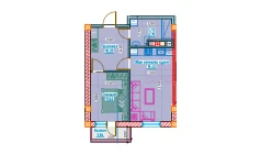 2-комн. квартира 47.47 м²  11/13 этаж | Жилой комплекс Al-Qasr