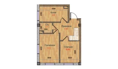 2-xonali xonadon 86 m²  1/6 qavat | MBG Turar-joy majmuasi