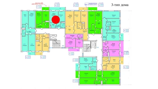 2-xonali xonadon 45.33 m²  7/9 qavat | PROVANS Turar-joy majmuasi