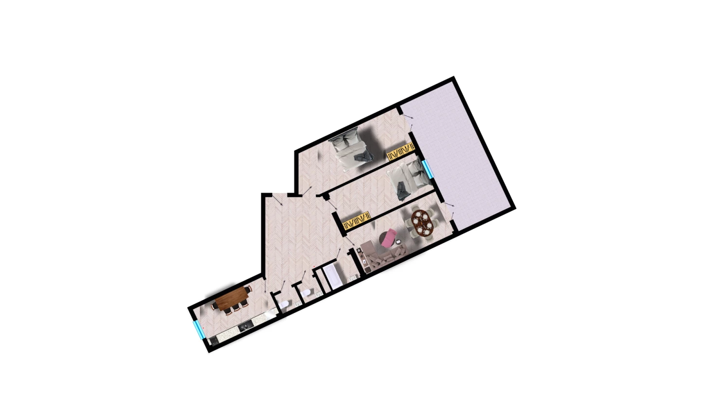 3-комн. квартира 109.2 м²  3/10 этаж | Жилой комплекс Ko'kcha-Oqtepa