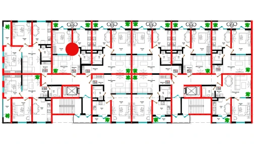 2-xonali xonadon 50.7 m²  3/12 qavat | Aman Residence Turar-joy majmuasi