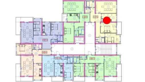 3-xonali xonadon 78.6 m²  7/9 qavat | Ahillik Turar-joy majmuasi