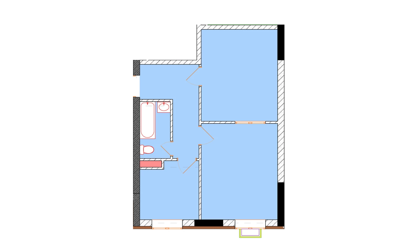 2-комн. квартира 50 м²  5/9 этаж | Жилой комплекс Uchtepa Avenue