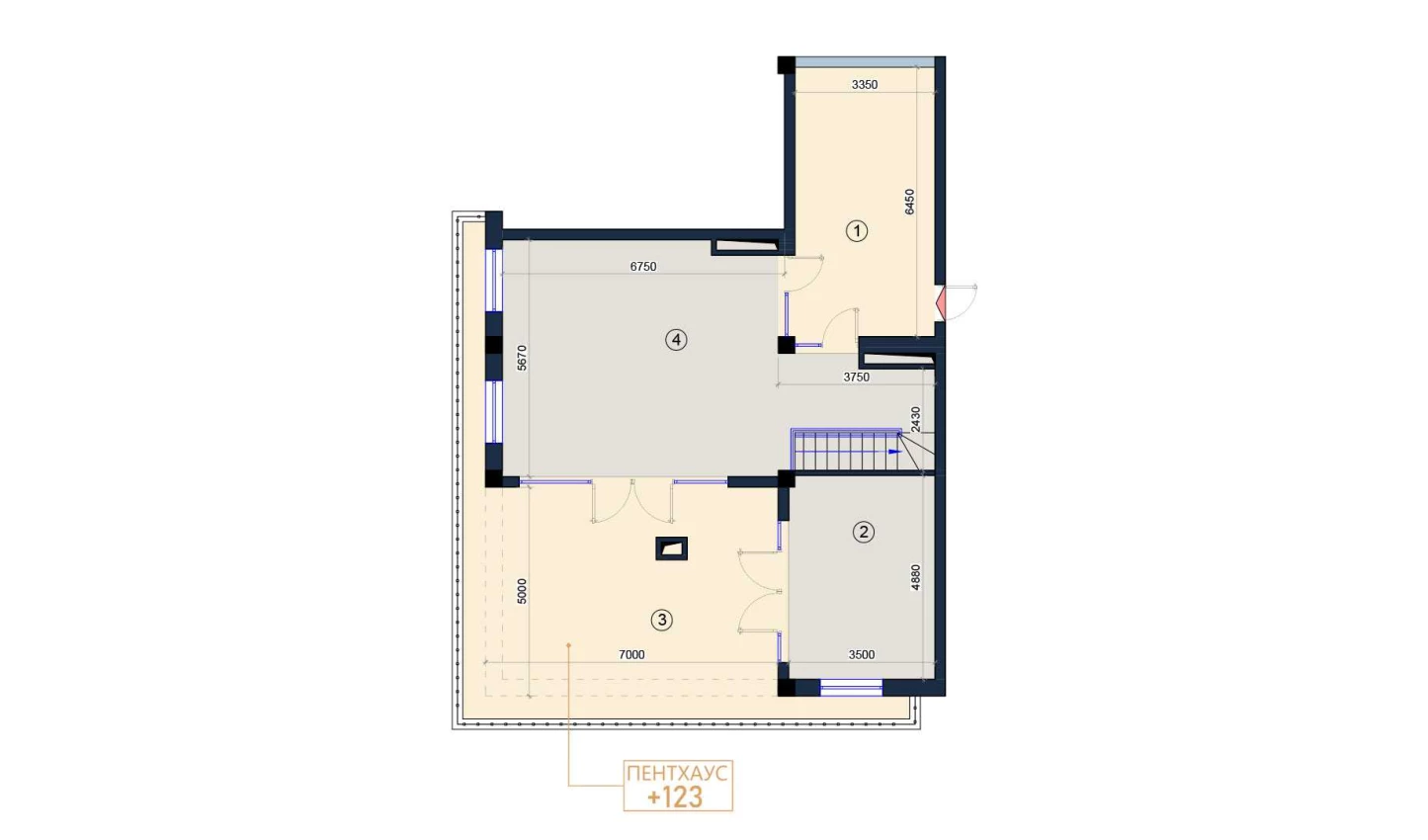 4-комн. квартира 226 м²  9/9 этаж | Жилой комплекс KO'KSAROY