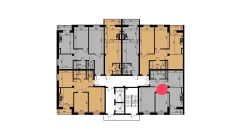 2-комн. квартира 60.53 м²  7/10 этаж | Жилой комплекс YANGIOBOD RESIDENCE