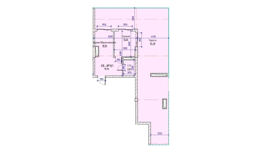 1-xonali xonadon 114.74 m²  17/17 qavat | UCHTEPA CITY Turar-joy majmuasi