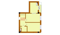 2-xonali xonadon 56.8 m²  2/12 qavat | Aviasozlar Plaza Turar-joy majmuasi