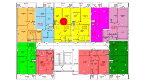 2-xonali xonadon 51.2 m²  3/9 qavat | CHIRCHIQ CITY Turar-joy majmuasi