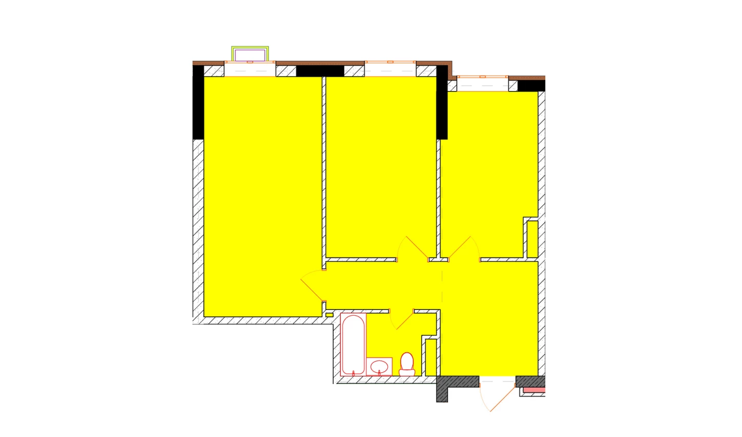 2-комн. квартира 66.3 м²  5/9 этаж | Жилой комплекс Uchtepa Avenue