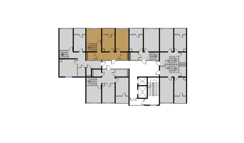 2-комнатная квартира 158.42 м²  16/16 этаж | Жилой комплекс BRILLIANT
