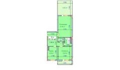 2-комн. квартира 81.19 м²  2/9 этаж | Жилой комплекс SHAYX-UL OLAM