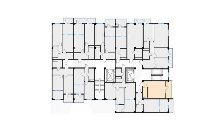 1-xonali xonadon 31.24 m²  2/7 qavat | Bochka Resort Turar-joy majmuasi