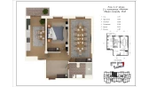 2-xonali xonadon 72.02 m²  4/13 qavat | Al-Qasr Turar-joy majmuasi