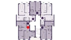 3-xonali xonadon 64.2 m²  3/7 qavat | Minor Turar-joy majmuasi