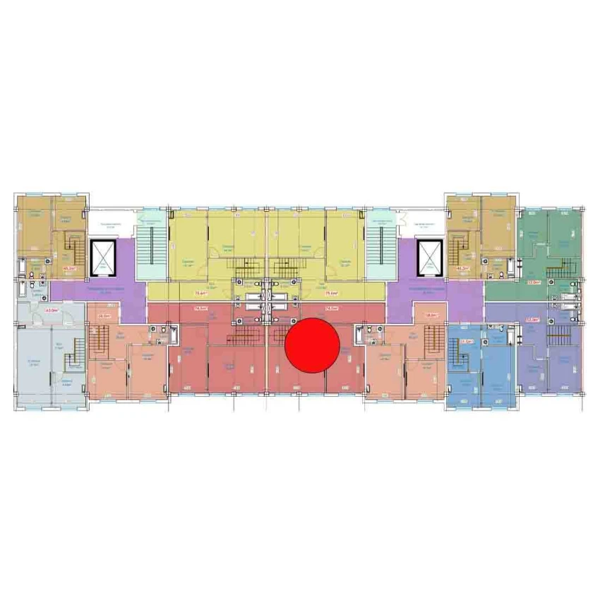 1-xonali xonadon 147.16 m²  1/9 qavat | YANGI AVLOD Turar-joy majmuasi