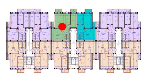 3-комнатная квартира 96 м²  5/7 этаж | Жилой комплекс G'IJDUVON CITY