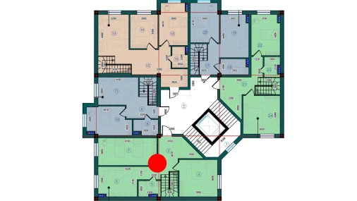 2-xonali xonadon 144.4 m²  7/7 qavat | Bristol Turar-joy majmuasi
