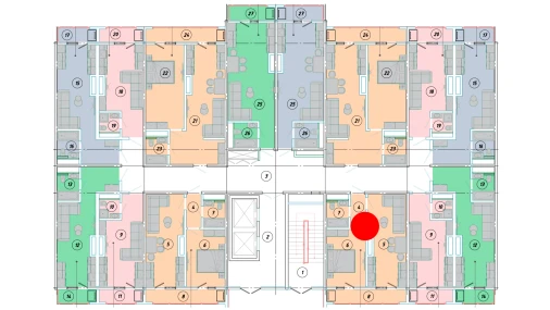 2-комнатная квартира 39.3 м²  12/16 этаж | Жилой комплекс EKO PARK