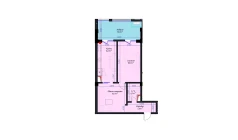 1-комн. квартира 58.7 м²  6/14 этаж | Жилой комплекс Avia Palace