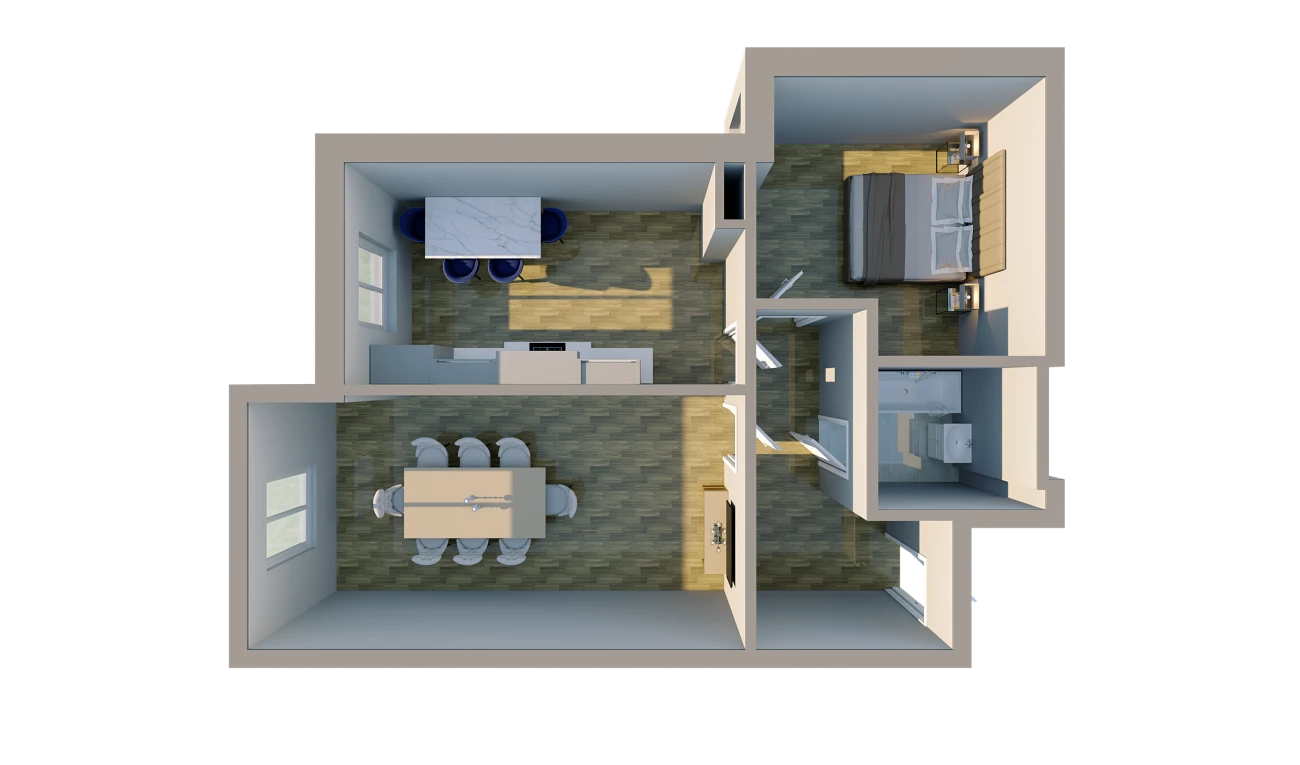 2-комн. квартира 74.4 м²  8/10 этаж | Жилой комплекс BRIDGE