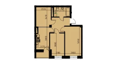 2-xonali xonadon 53.27 m²  4/10 qavat | YANGIOBOD RESIDENCE Turar-joy majmuasi