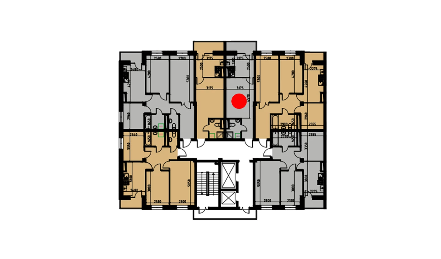 1-комн. квартира 30.31 м²  7/10 этаж | Жилой комплекс YANGIOBOD RESIDENCE