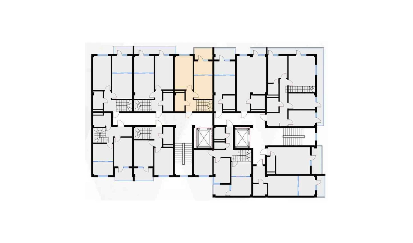 2-xonali xonadon 94.23 m²  7/7 qavat | Bochka Resort Turar-joy majmuasi
