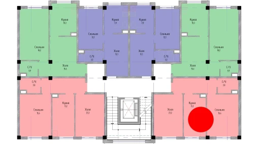 2-комнатная квартира 54.4 м²  4/5 этаж | Жилой комплекс Yangi O'zbekiston