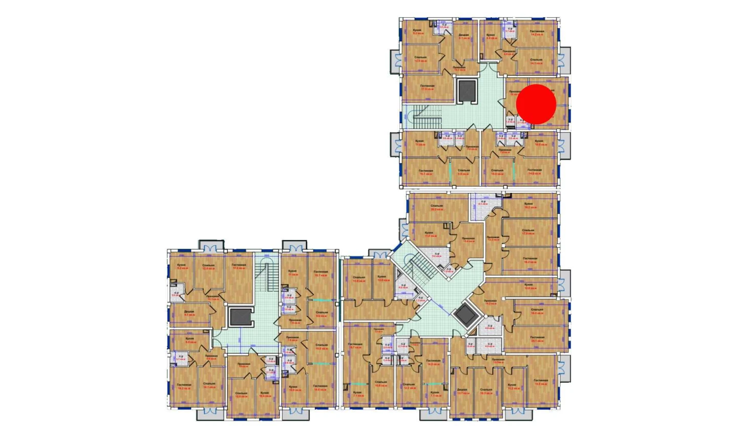 1-комн. квартира 36.9 м²  4/9 этаж | Жилой комплекс MBG