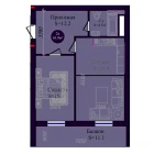 2-комн. квартира 61.9 м²  2/8 этаж | Жилой комплекс Navruz Avenue