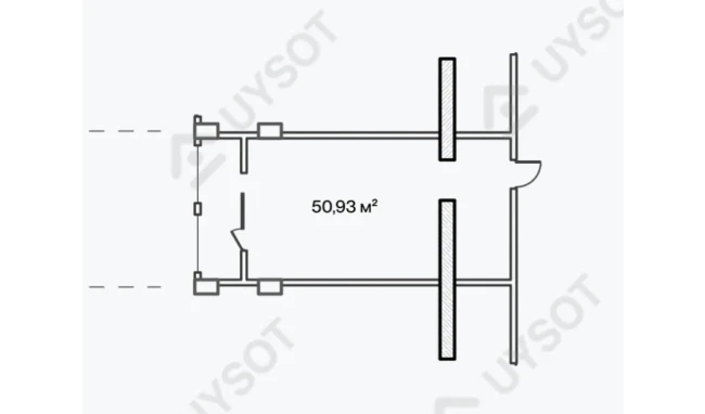 2-xonali xonadon 50.93 m²  15/16 qavat | NEOM TOWER Turar-joy majmuasi