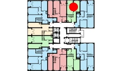1-xonali xonadon 45.6 m²  16/16 qavat | Musaffo Turar-joy majmuasi