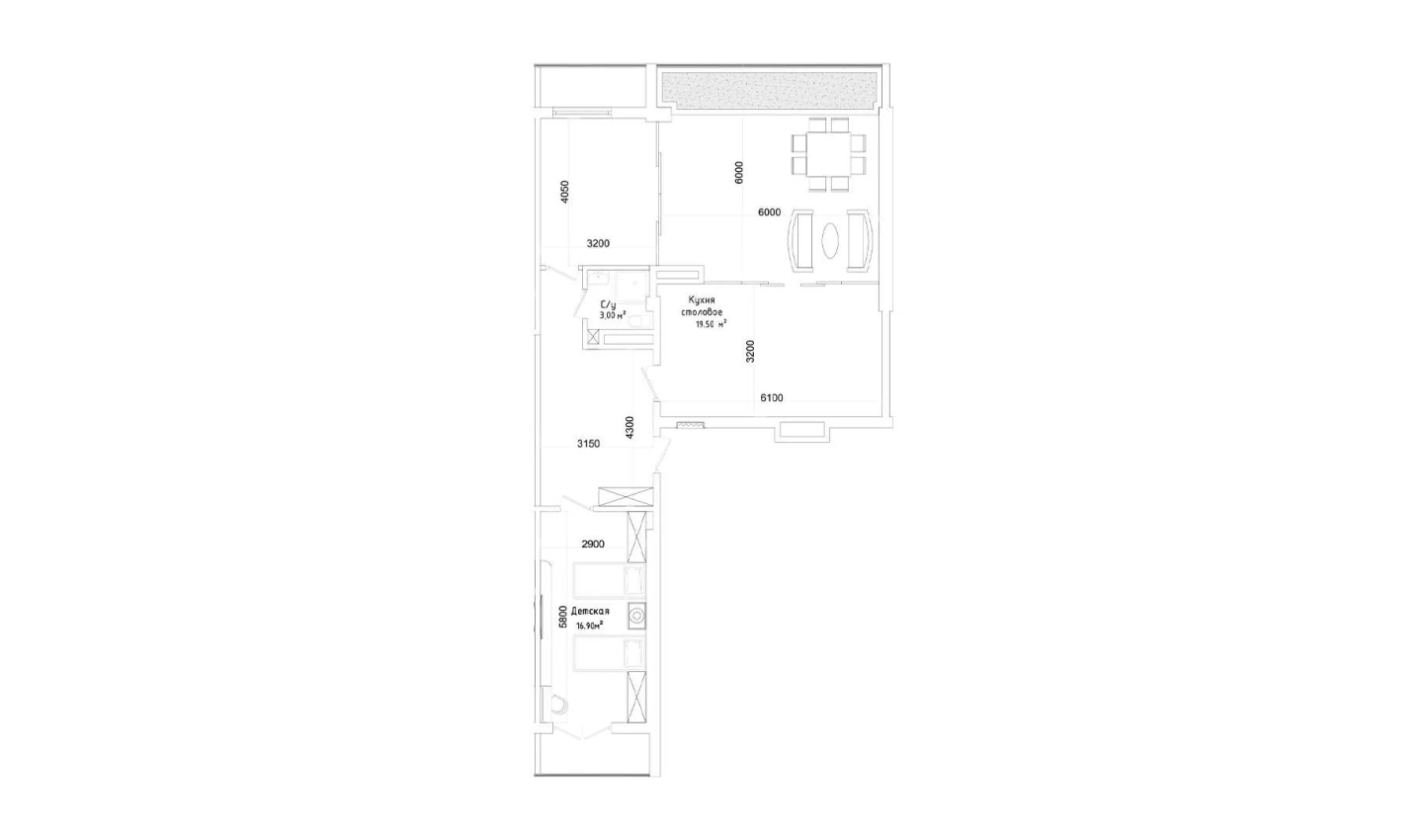 3-комн. квартира 113 м²  13/13 этаж | Жилой комплекс ORZU SAROYI