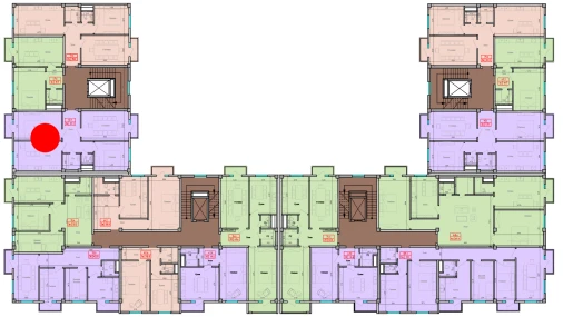 3-xonali xonadon 92.1 m²  5/7 qavat | Gulbadanbegim Turar-joy majmuasi