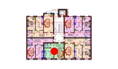 1-xonali xonadon 45 m²  1/9 qavat | BAHOR Turar-joy majmuasi