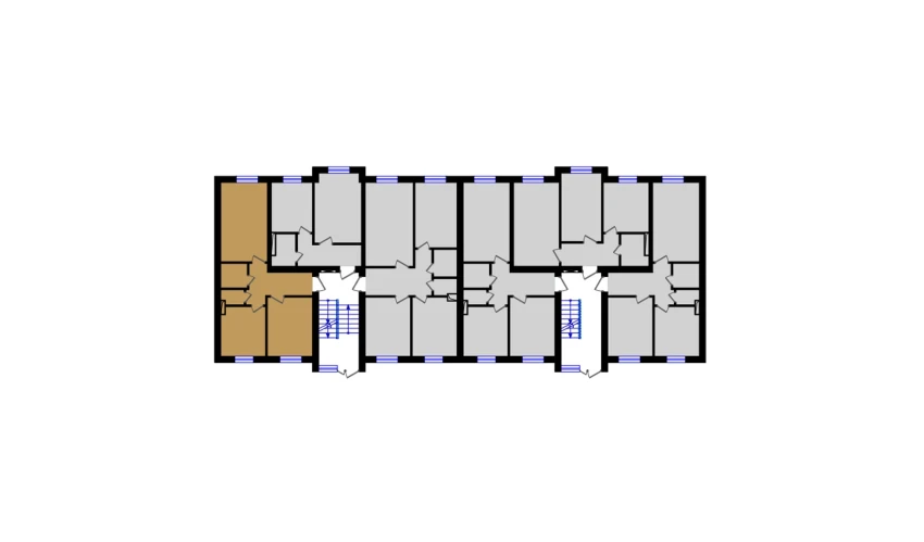 2-комнатная квартира 55.82 м²  1/5 этаж | Жилой комплекс QIZILTEPA