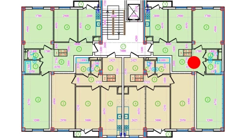 3-комнатная квартира 83.54 м²  8/9 этаж | Жилой комплекс Bog’zor