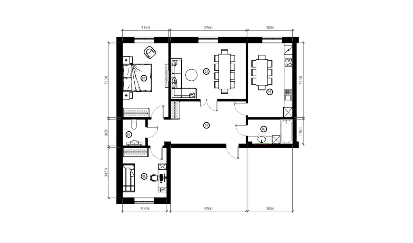 3-xonali xonadon 88.7 m²  9/9 qavat | FIDOKOR Turar-joy majmuasi